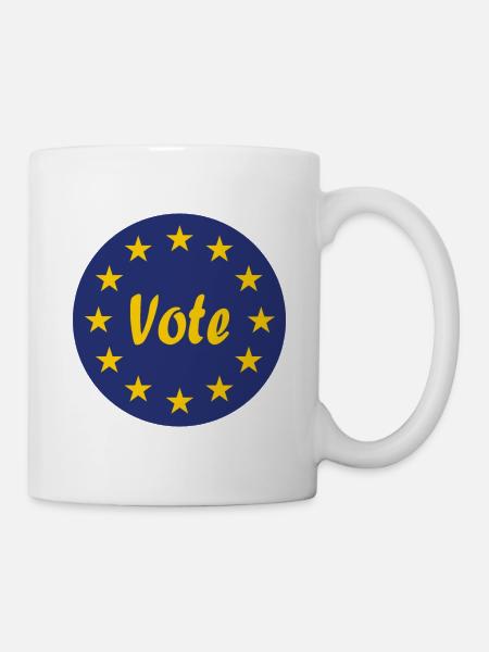 Die Europa Wahl - Tasse - Weiß