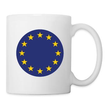 EU Flagge - Tasse - Weiß - Rechts