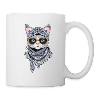 Cute Cat Mom Cat Lover Stylish - Mug - white - Right