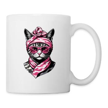 Cute Cat Mom Cat Lover Mom Style - Mug - white - Right