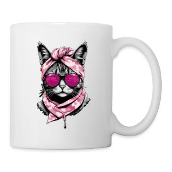 Cute Cat Mom Cat Lover Stylish - Mug - white - Right
