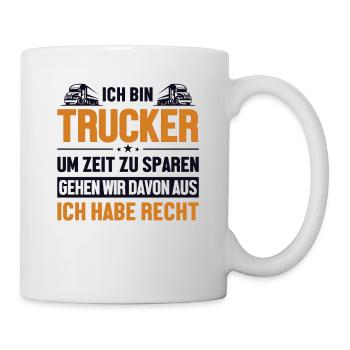 Trucker hat immer Recht Trucker Truckie Legends - Mug - white - Right