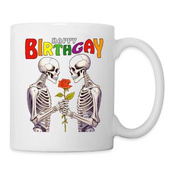 SKELETON HAPPY BIRTHGAY - Mug - white - Right