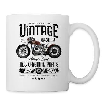 Vintage Motorcycle Bikers Motorbike Birthday 2002 - Mug - white - Right