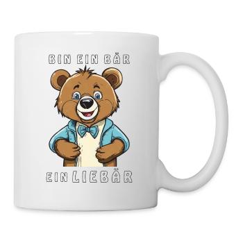 JE SUIS UN OURS, UN CHÉRI - Mug blanc - blanc - Droite