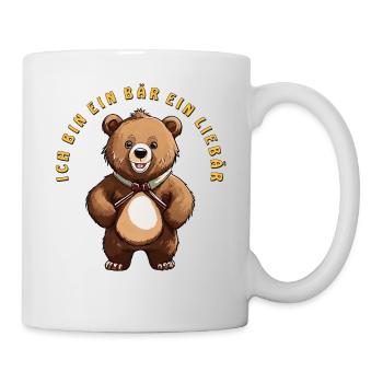 JE SUIS UN OURS, UN CHÉRI - Mug blanc - blanc - Droite