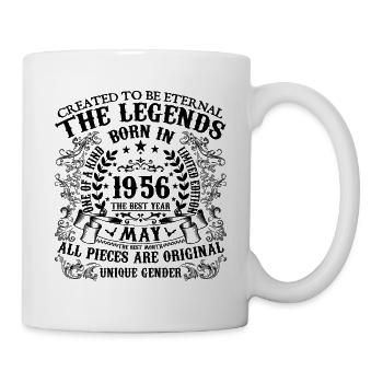 Anniversaire 1956 Mai 1956 né en Mai 1956 - Mug blanc - blanc - Droite