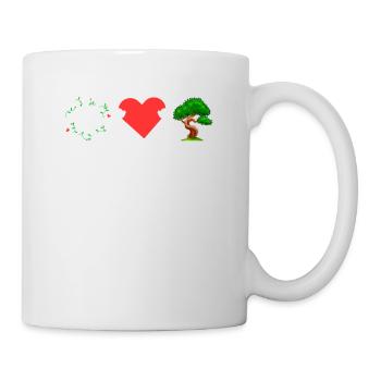 Bonsaï Peace Love - Mug blanc - blanc - Droite