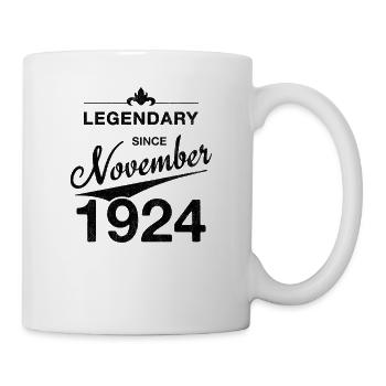 100th Birthday Legendary since November 1924 - Mug - white - Right