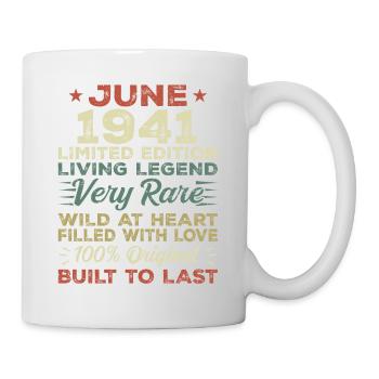Juin 1941 Anniversaire Juin 1941 Cadeau Juin 1941 - Mug blanc - blanc - Droite