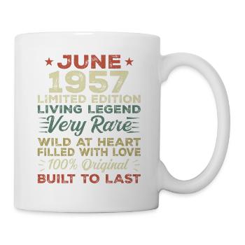 June 1957 Birthday June 1957 Gift June 1957 - Mug - white - Right