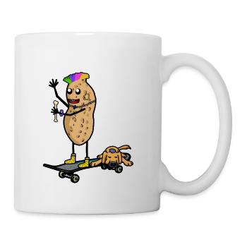Peanut Dog Dog Skater Punker Junior - Mug - white - Right