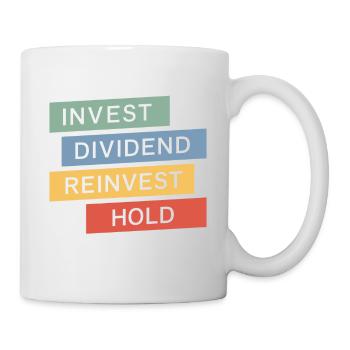 Lustige finanzielle Unabhängigkeit von Dividendeninvestoren - Tasse - Weiß - Rechts