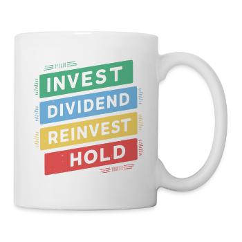 Lustige finanzielle Unabhängigkeit von Dividendeninvestoren - Tasse - Weiß - Rechts