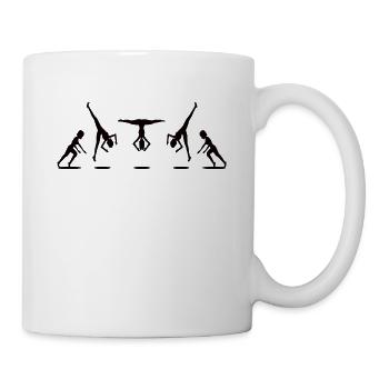 Cool cartwheeling gymnast - Mug - white - Right