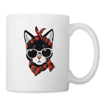 Cute Cat Mom Cat Lover Mom Style - Mug - white - Right