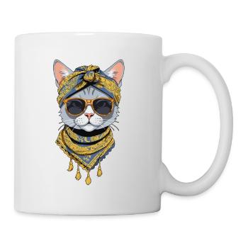 Cute Cat Mom Cat Lover Mom Style - Mug - white - Right