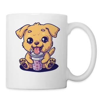 Hund der Bubble Tee trinkt Boba and Dogs Anime - Tasse - Weiß - Rechts