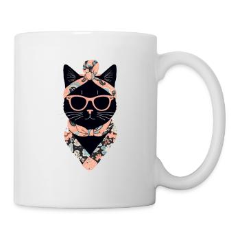 Cute Cat Mom Cat Lover Mom Style - Mug - white - Right