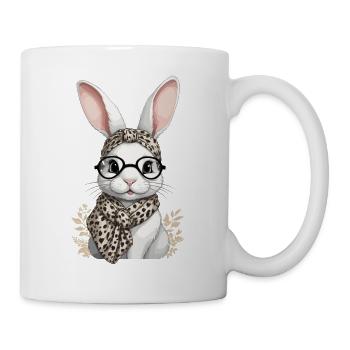 Maman Lapin Mignon Lapin Maman Mignon Lapin de Pâques - Mug blanc - blanc - Droite