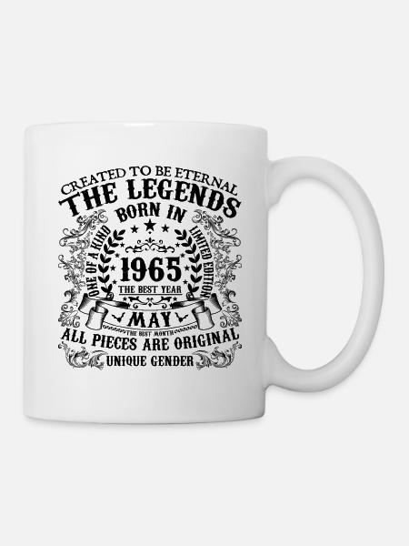 Geburtstag 1965 Mai 1965 geboren im Mai 1965 - Tasse - Weiß
