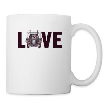 Trucker Love Trucker Truckie Legends Lover Truck - Mug - white - Right