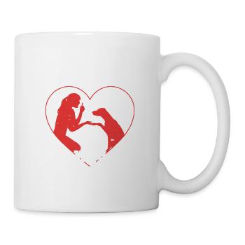 Dog Trainer The Competence With Heart & Mind Job S - Mug - white - Right