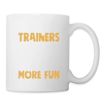 Les dresseurs de chiens ont plus de plaisir à dire le dressage - Mug blanc - blanc - Droite