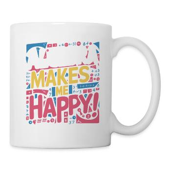 L’ALGÈBRE ME REND HEUREUX - Mug blanc - blanc - Droite