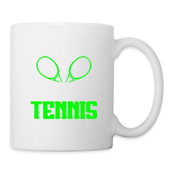 Tennis Art Retired Tennis Player Racket - Tasse - Weiß - Rechts