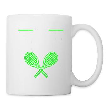 Tennis Art Retired Tennis Player Racket - Tasse - Weiß - Rechts