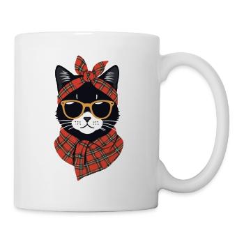 Chat mignon maman amoureux des chats style maman - Mug blanc - blanc - Droite