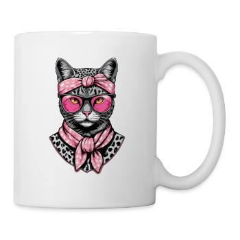 Cute Cat Mom Cat Lover Mom Style - Mug - white - Right