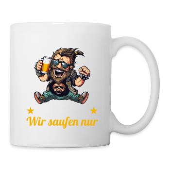 the long-haired man marries bachelor party bachelor party - Mug - white - Right