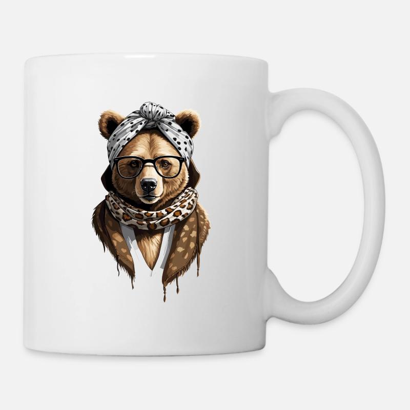 Lustiger Mama Bär Mutter Bärin Bärenliebhaber - Tasse - Weiß