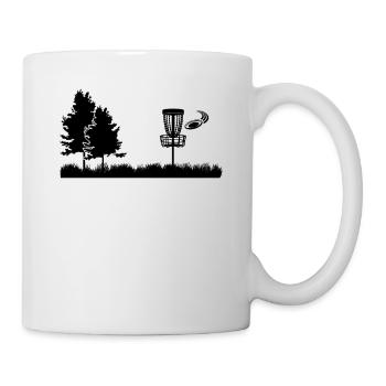 Discgolf Sport Flying Disc Golf Basket - Mug - white - Right