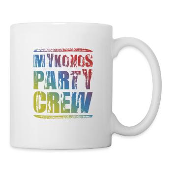 Mykonos Party Crew Bunt - Tasse - Weiß - Rechts