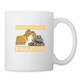 I'm an excavator driver Construction Excavator - Mug - white - Right