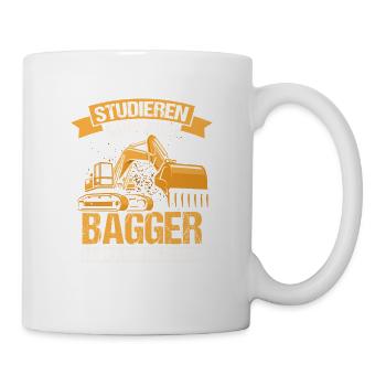 Only the best excavator drivers drive construction excavators - Mug - white - Right