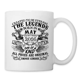 Anniversaire 2016 Mai 2016 né en Mai 2016 - Mug blanc - blanc - Droite
