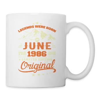 June 1986 Original Born June 1986 Birthday - Mug - white - Right