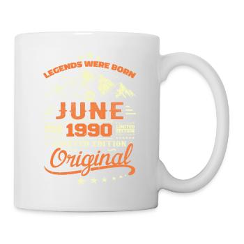 Juin 1990 Original Nées En Juin 1990 Anniversaire - Mug blanc - blanc - Droite