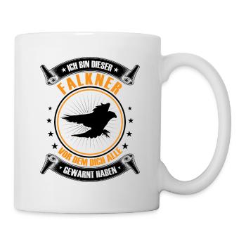 Ich bin dieser Falkner Beizjagd Falknerei - Tasse - Weiß - Rechts
