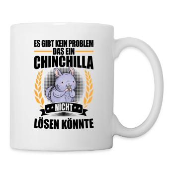 Le chinchilla résout les problèmes de souris laineuse rongeur - Mug blanc - blanc - Droite