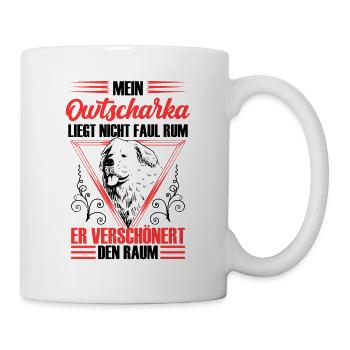 Ovcharka is not lazy Caucasian Ovcharka - Mug - white - Right