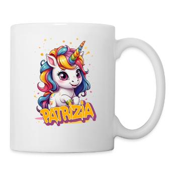 PATRIZIA - Beau prénom de fille avec une jolie licorne - Mug blanc - blanc - Droite
