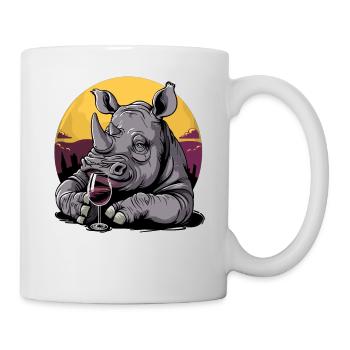 Vinozeros Weinkenner Weintrinker Weinliebhaber - Tasse - Weiß - Rechts