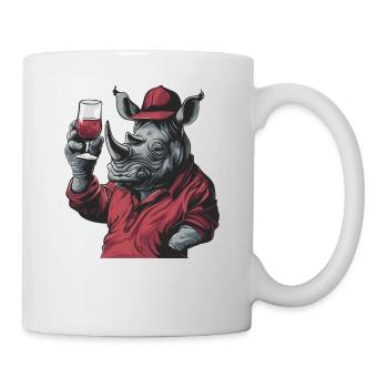 Vinozeros Weinkenner Weintrinker Weinliebhaber - Tasse - Weiß - Rechts