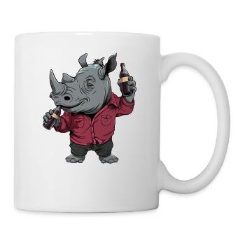 Vinozeros Weinkenner Weintrinker Weinliebhaber - Tasse - Weiß - Rechts