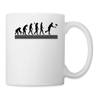 Disc Golf Evolution disc golf player - Tasse - Weiß - Rechts